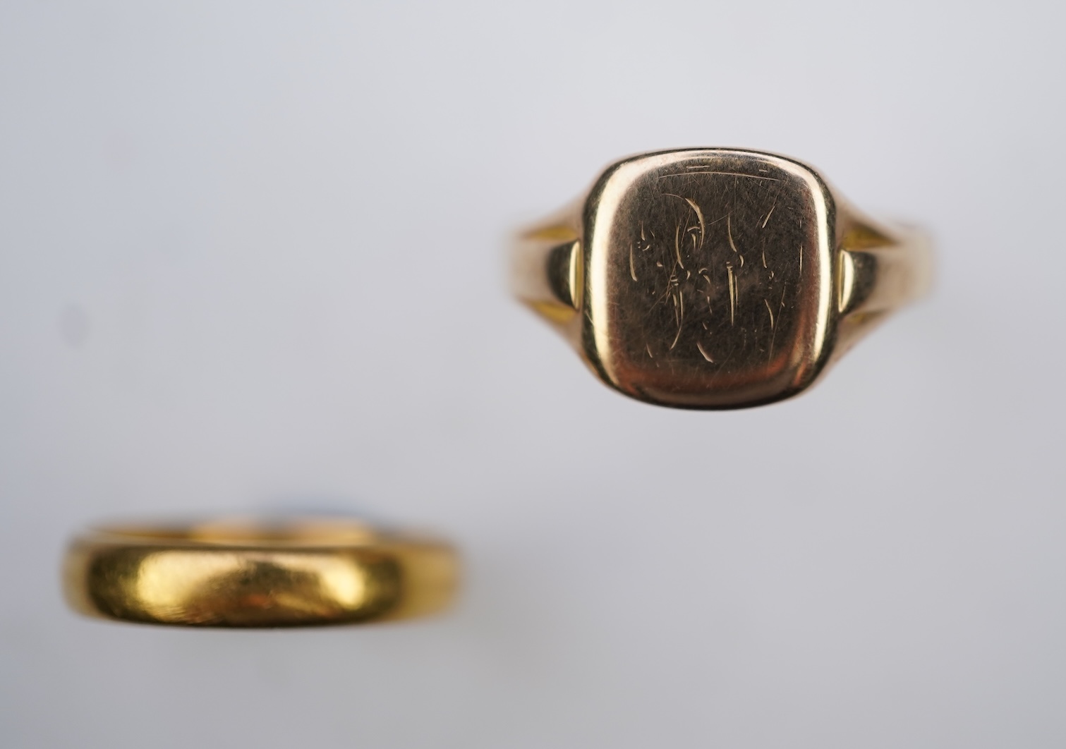 Two gold rings